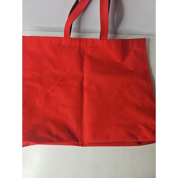 Le Supersac Red Oversized Shopper Bag Tote Carry On Rainbow Vintage - Picture 12 of 16